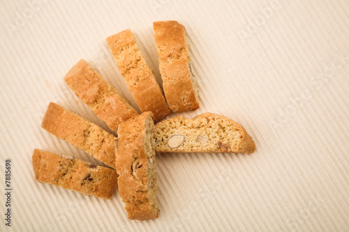 Tableau sur toile Almond Biscotti Biscuits