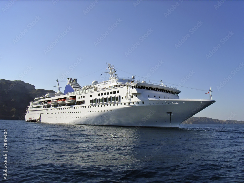 Cruiseship in Greece