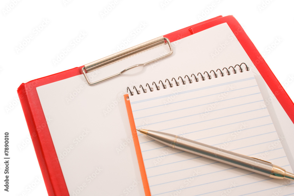 Notepad, Pen and Clipboard Notepad, Pen and Clipboard