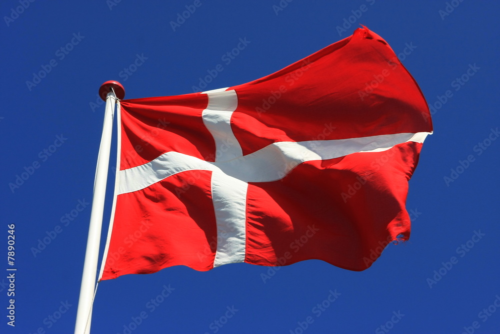 Dänemark Flagge 60x90 Cm – Polyester, Wetterfest, Mit Metallösen