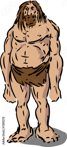Caveman illustration photo