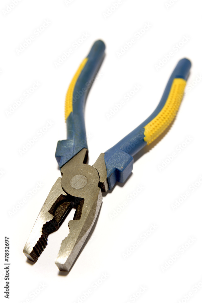 Pliers isolated on white background Pliers isolated on white background