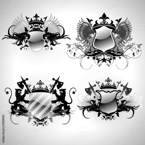 heraldic shields