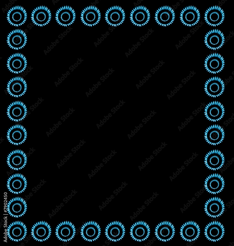 Blue gas frame background Blue gas frame background