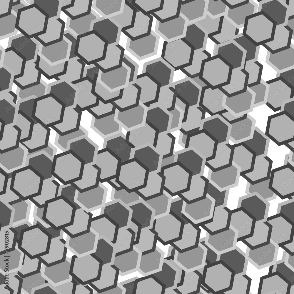 Grey hexagon tiles. Seamless vector pattern Grey hexagon tiles. Seamless vector pattern