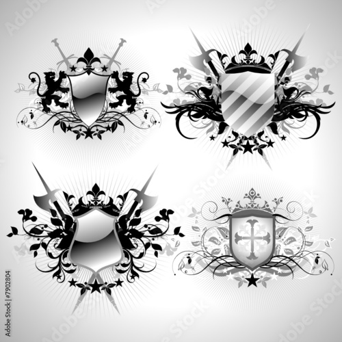heraldic shields