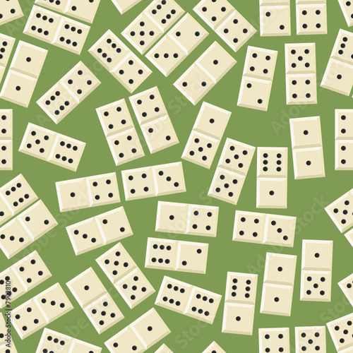 Seamless domino game pattern