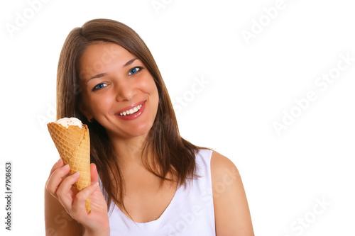 Woman with ice cream 3