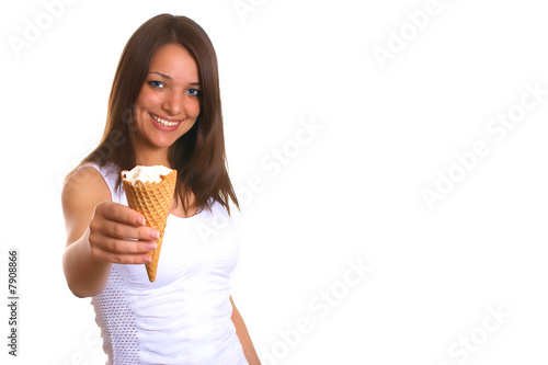 Woman with ice cream 6