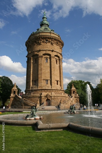 Obraz na płótnie Wasserturm Mannheim