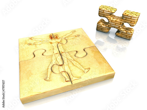 Fotografia puzzle homme de Vitruve