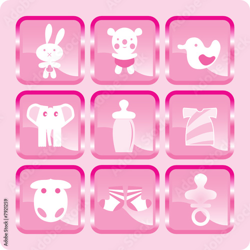 baby icon set