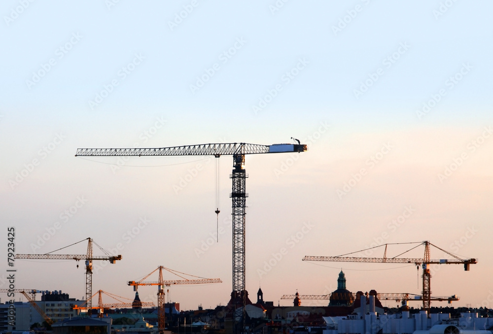 Construction cranes