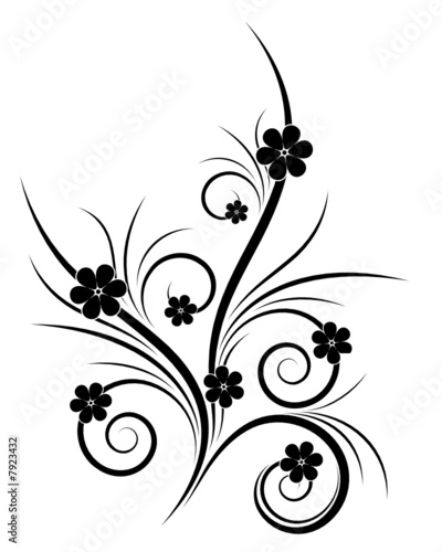 Isolated Abstract Flowers