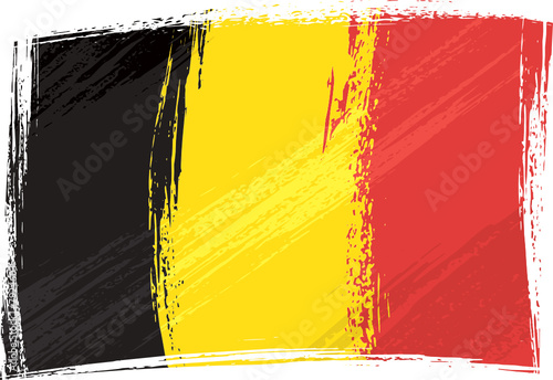 Grunge Belgium flag