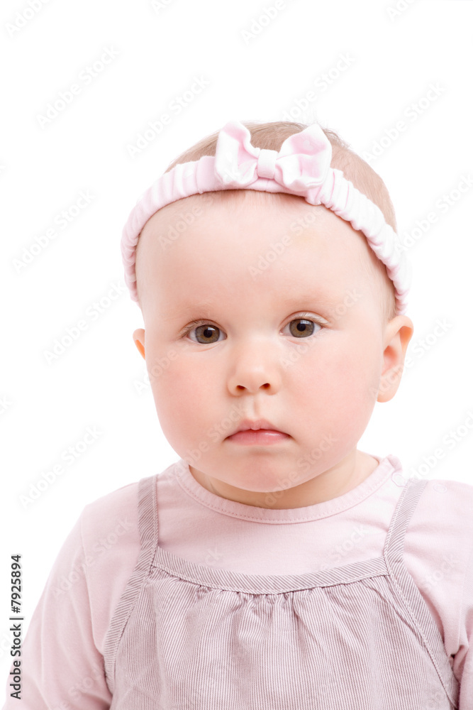 Baby girl isolated on white background Baby girl isolated on white background