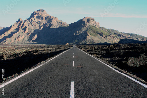 Straße zum Teide auf Teneriffa