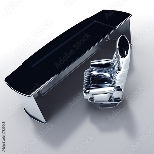 luxury desktop and armchair...