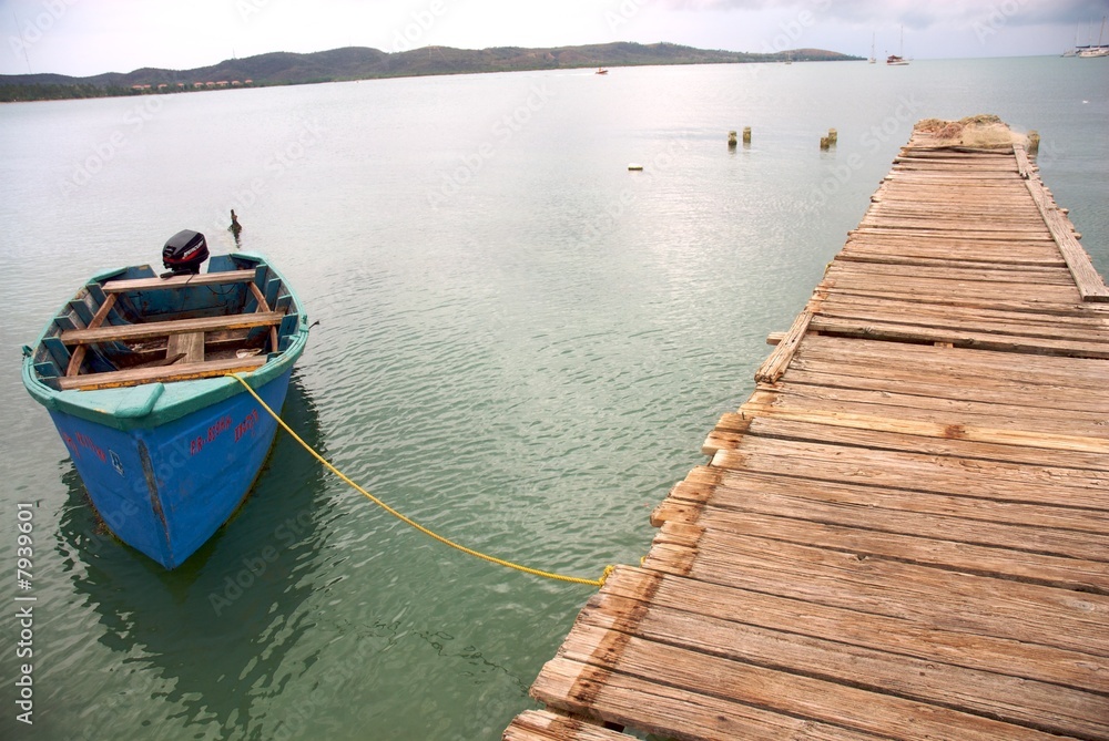 Fishing village of Boqueron in Puerto Rico