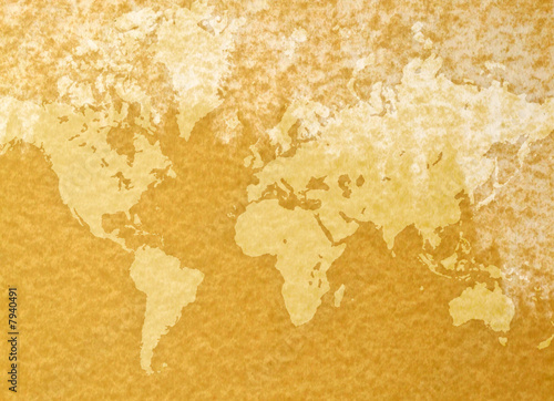 Vintage world map