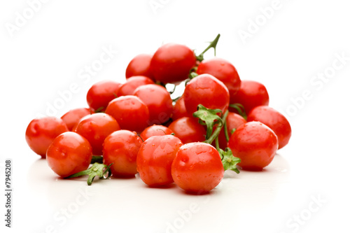 Viele Tomaten an der Rispe