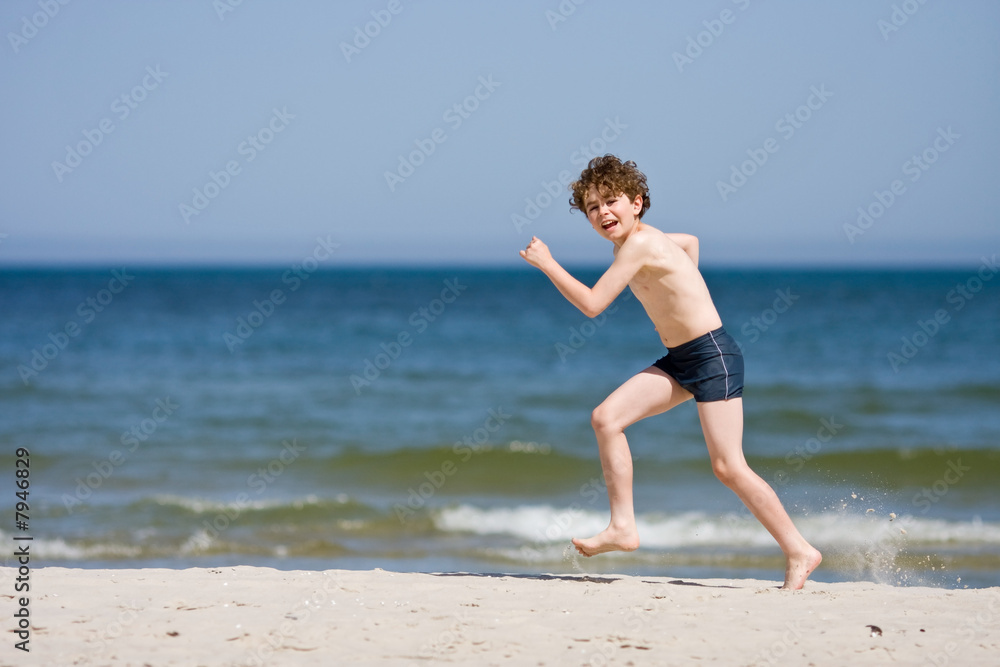 On the beach