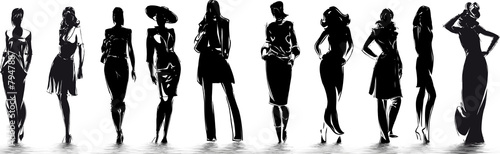 mode - silhouettes de femme