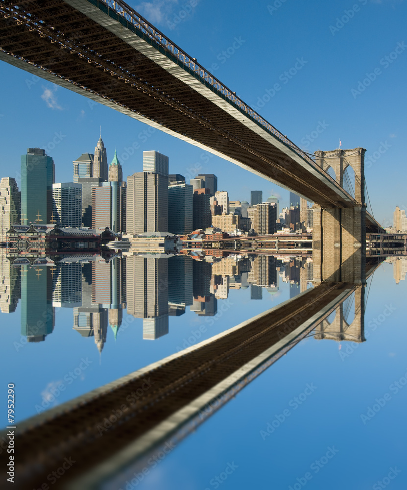 Obraz premium most brookliński, nowy jork, usa