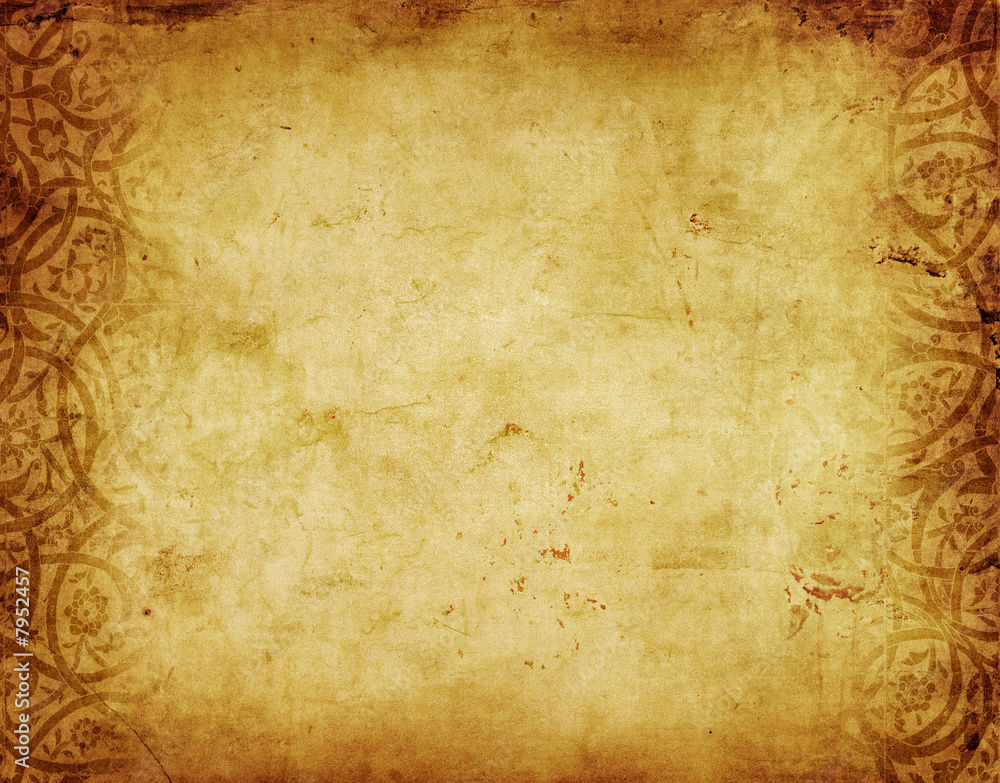 Naklejka premium grunge floral background with space for text or image