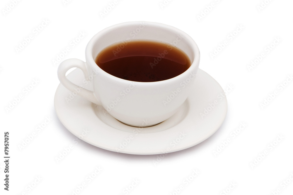 Cup of tea isolated on the whie background Cup of tea isolated on the whie background
