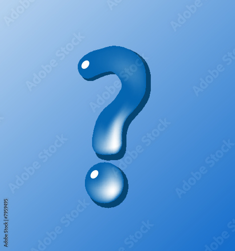 liquid question mark