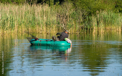 Obraz na płótnie fishing w salonie