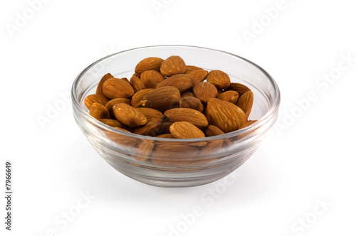 cup with almonds