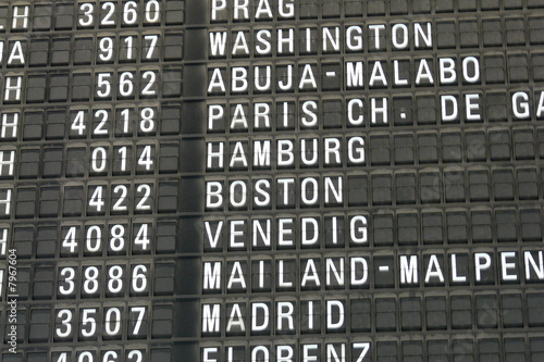 abflugtafel anzeigetafel flughafen display photo