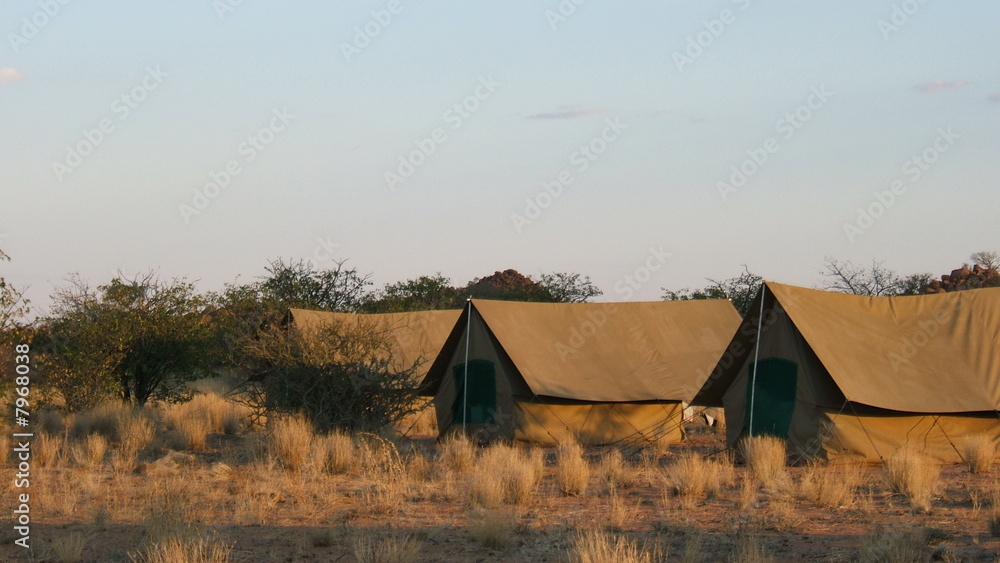 Camp en Namibie