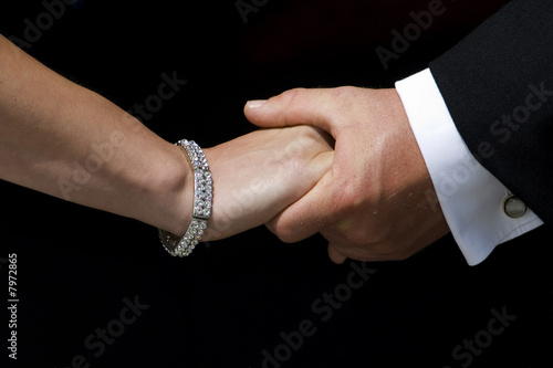 holding hands