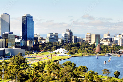 Perth Australia Looking from Kings Park 