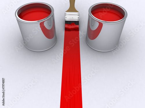 Red paint