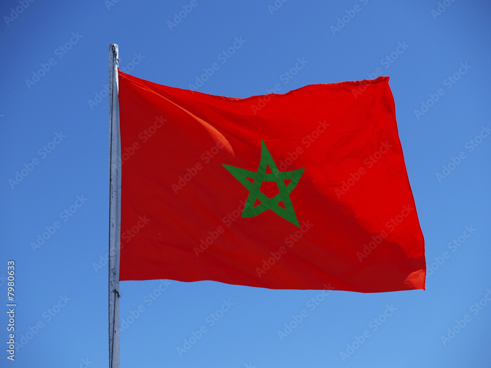 drapeau marocain Stock Photo