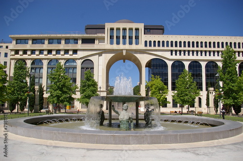 Place d'Athènes dans le quartier Antigone à Montpellier