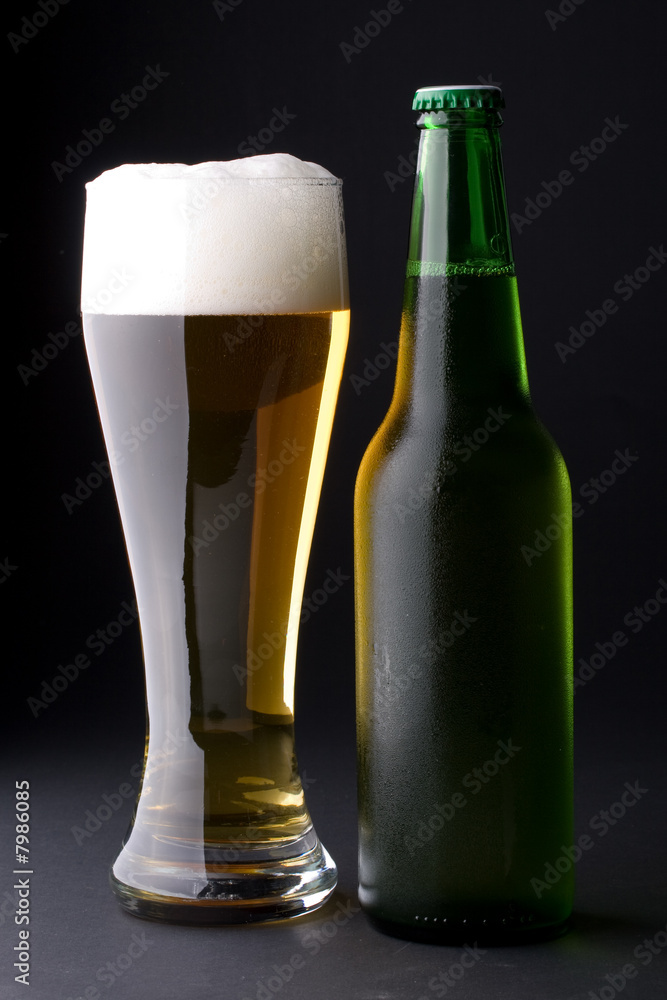 Fresh foamy beer Fresh foamy beer