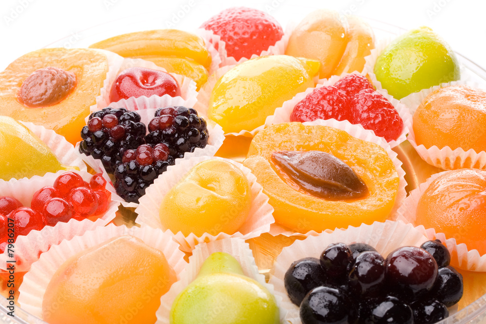 Background from fruit candy Background from fruit candy