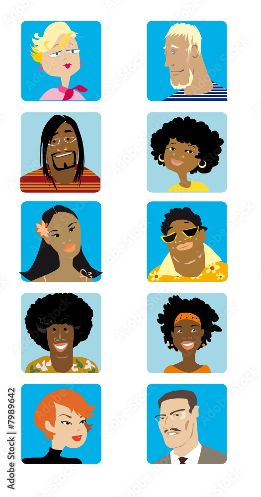 Cartoon Faces Collection 5 Cartoon Faces Collection 5