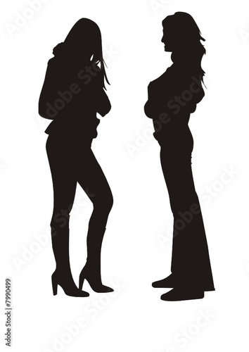 models silhouette