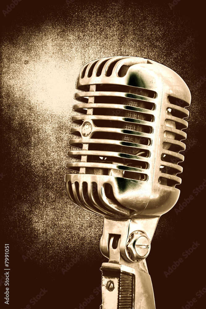 Obraz premium Vintage mikrofon
