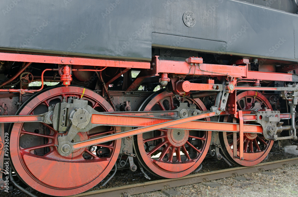 Initimate part of steam locomotive
