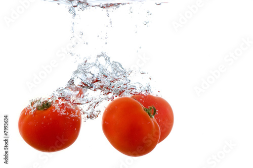 Splashing tomato