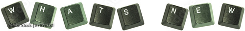 Keyboard keys spelling out the words “Whats new