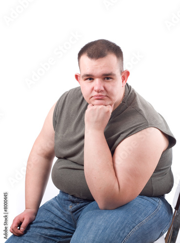 obese man