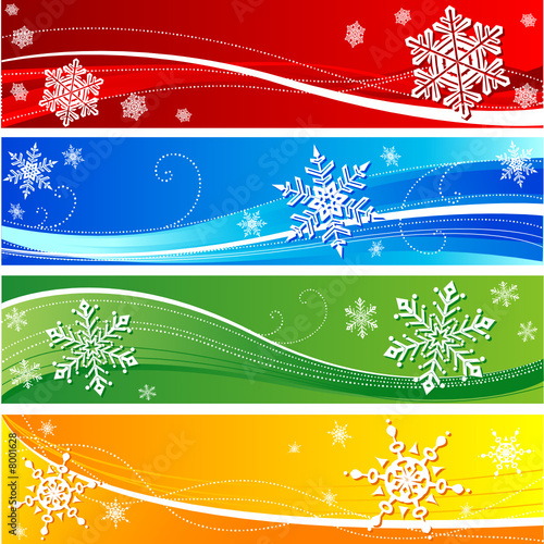Winter Snowflake Banners